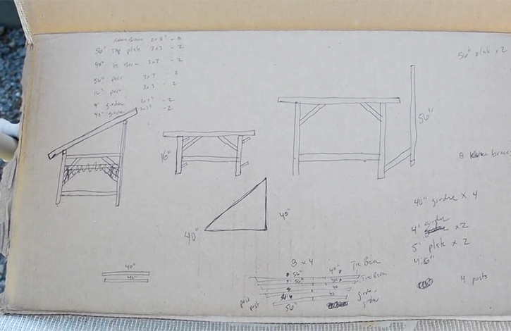 designing our small timber frame project